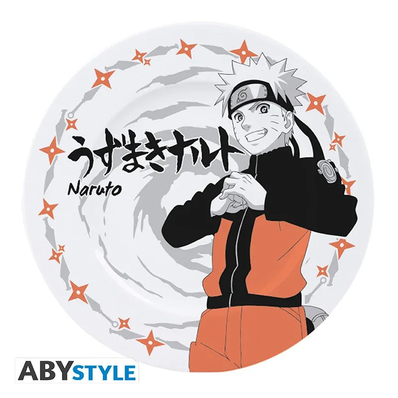 Set de 4 Assiettes Naruto Shippuden Personnages - Geek Store