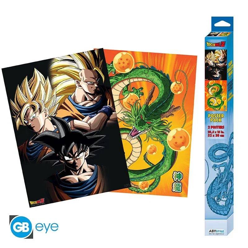 Set 2 Posters Dragon Ball Goku & Shenron - Geek Store