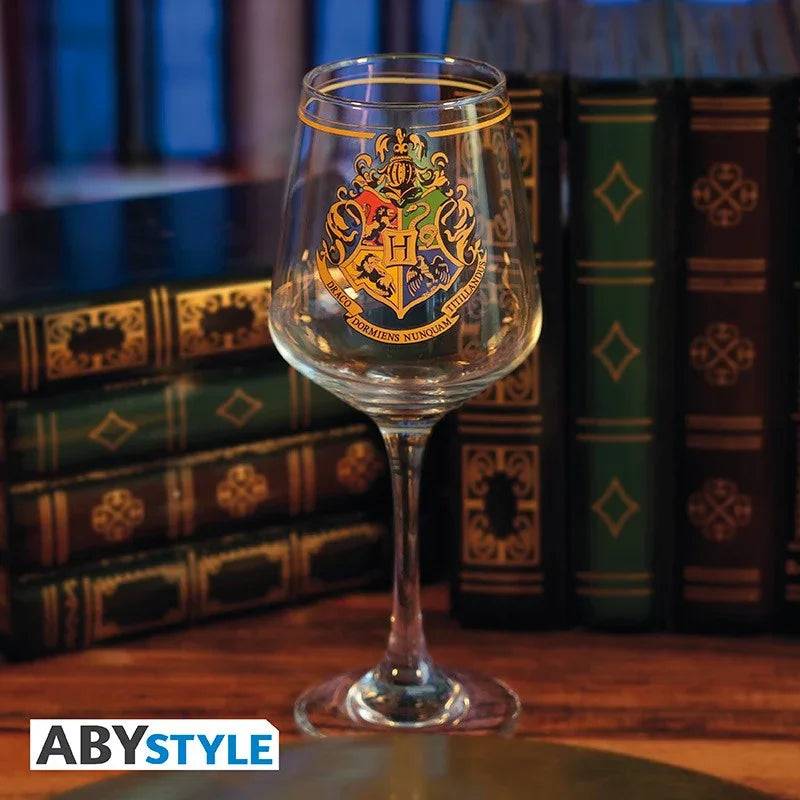 Verre à pied Harry Potter Emblème de Poudlard - Geek Store