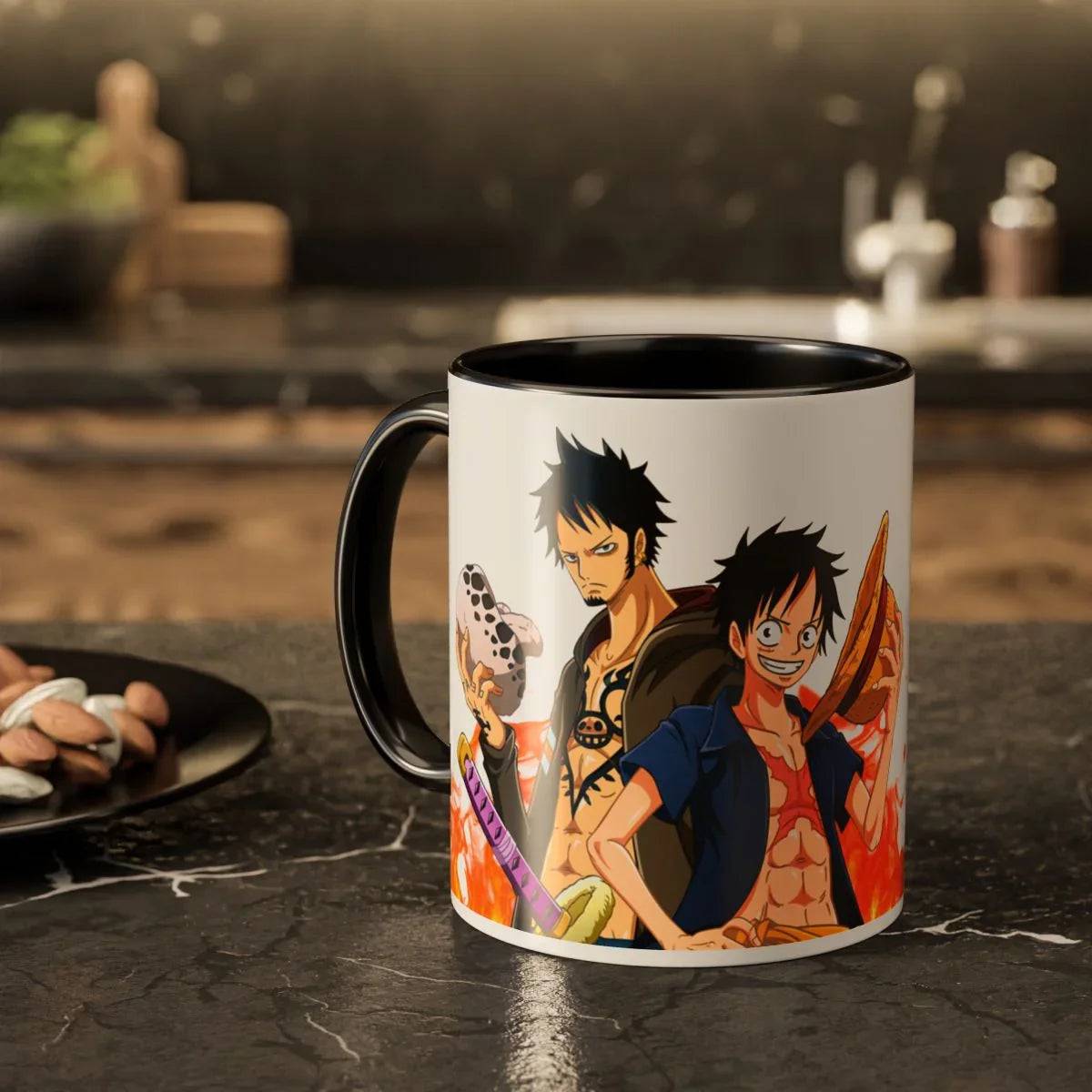 Mug One Piece Trafalgar Law and Monkey D. Luffy