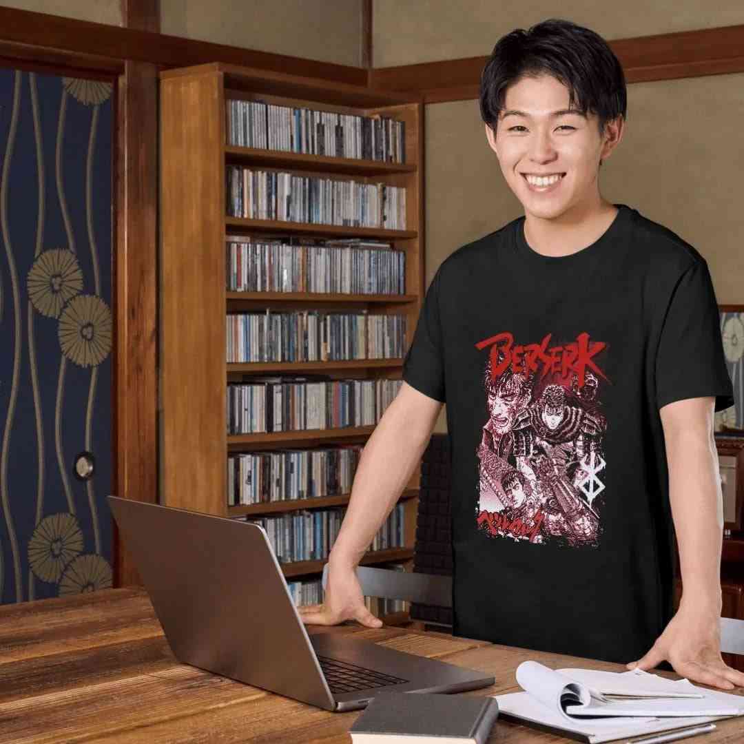 T-shirt Berserk – Esprit du Guerrier Noir