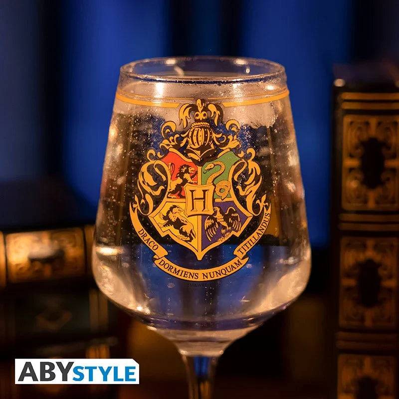 Verre à pied Harry Potter Emblème de Poudlard - Geek Store