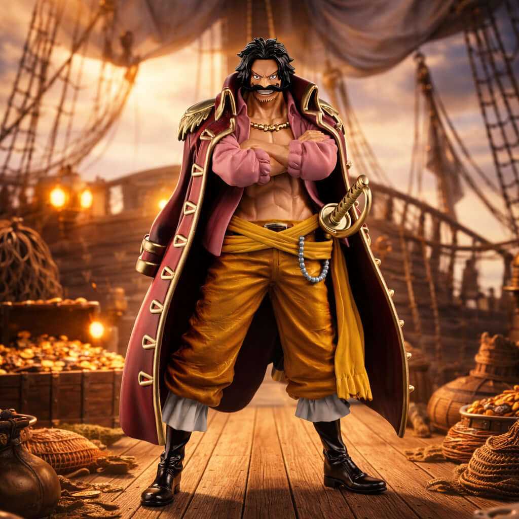 Figurine One Piece - Wano Kuni Gold Roger - Geek Store