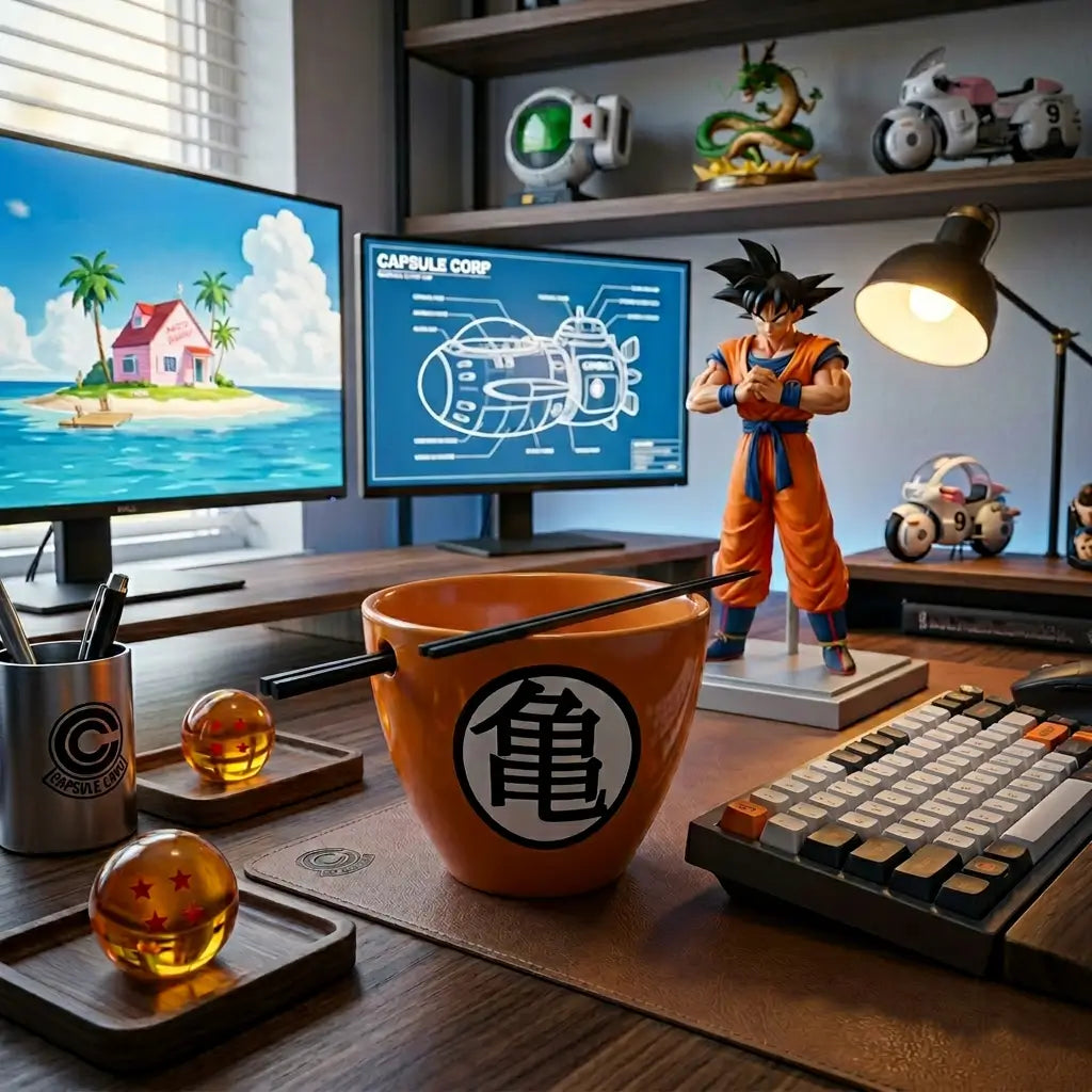 Bol à Ramen avec Baguette Dragon Ball Symboles Goku