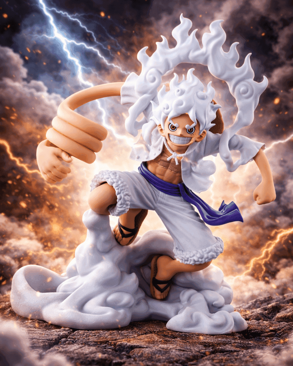 Figurine One Piece Monkey D Luffy Gear 5