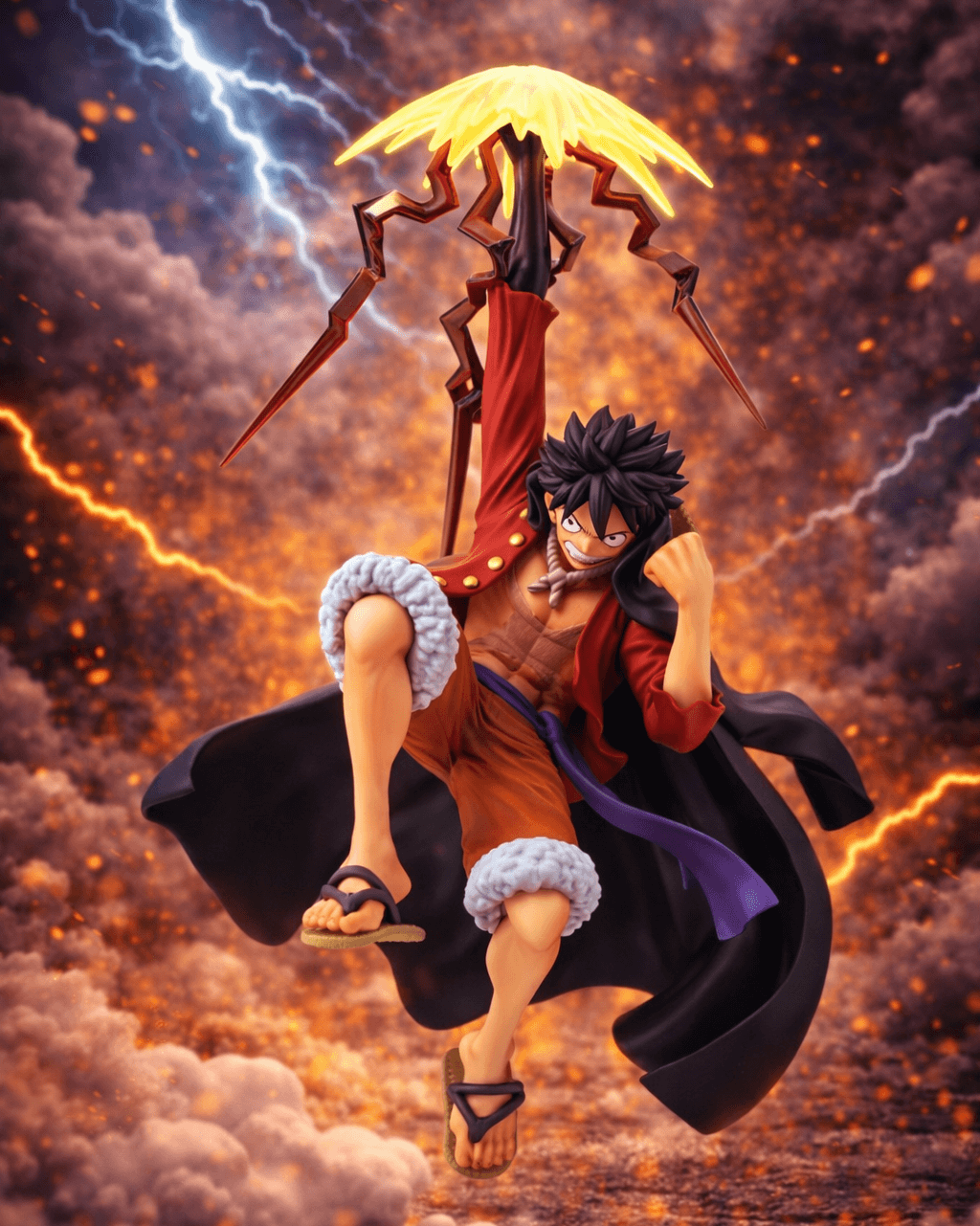 Figurine One Piece Monkey D Luffy Battle Record