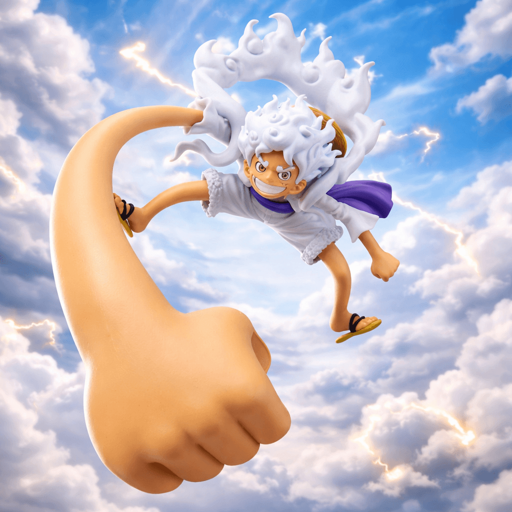 Figurine One Piece Monkey D. Luffy Gear 5 (Copie) - Geek Store