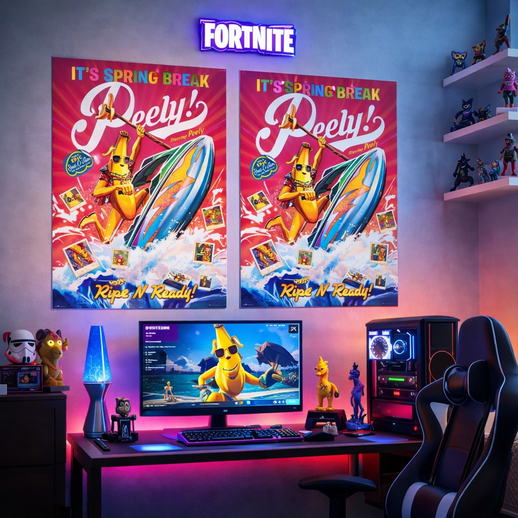 Poster Fortnite SPRING BRAKE PEELY - Geek Store