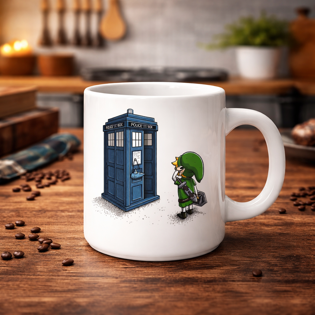 Mug Dr Who Tardis and Link - Geek Store