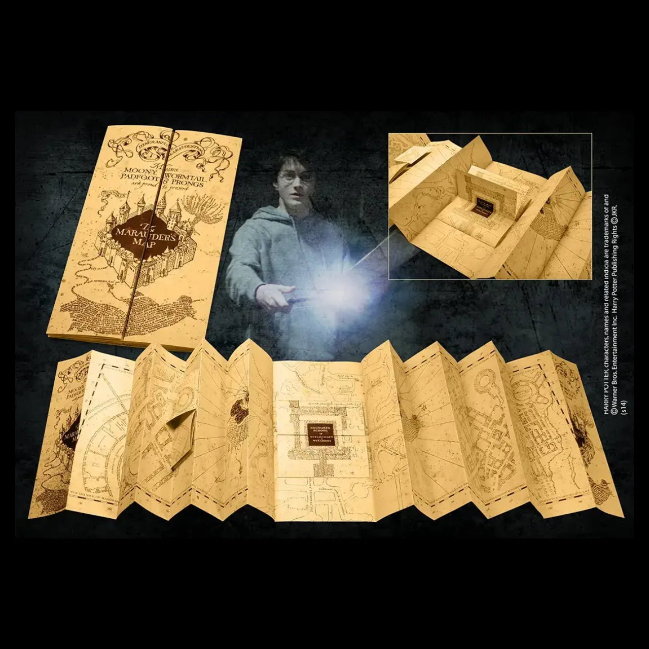 Découvrez la magie avec la Réplique Harry Potter Carte du Maraudeur