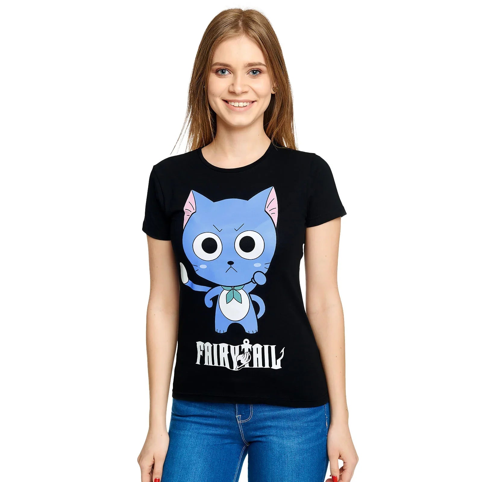 Tshirt Femme Fairy Tail Happy - Geek Store