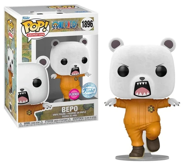 Figurine POP Animation One Piece Bepo Flocked