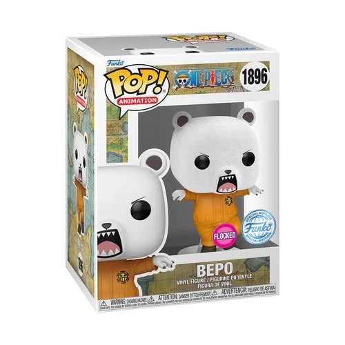 Figurine POP Animation One Piece Bepo Flocked