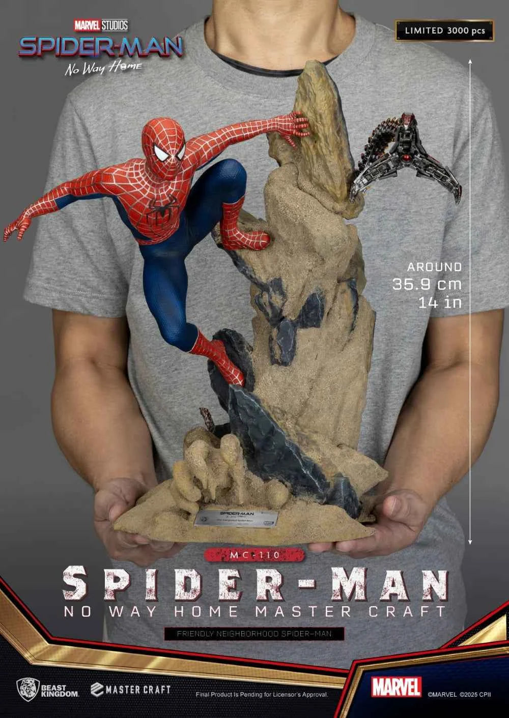 Statuette Master Craft MARVEL Neighborhood Spider-Man 36cm