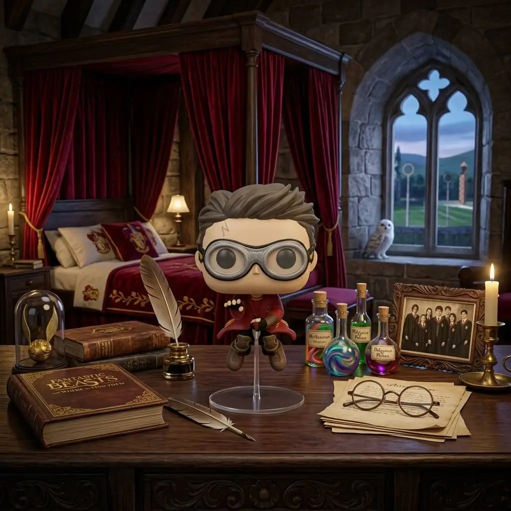 Figurine Funko POP Harry Potter avec Balais Quidditch