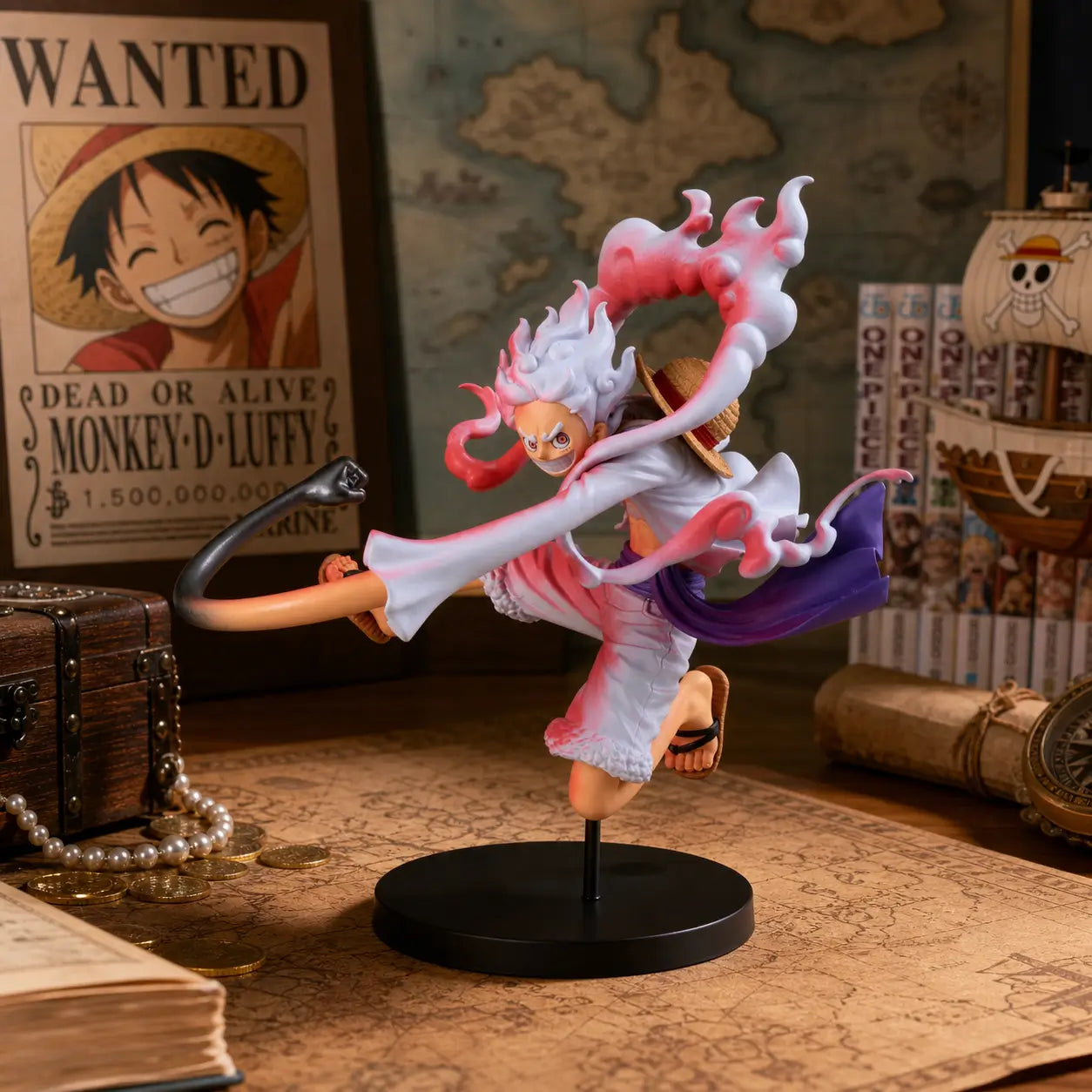 Figurine One Piece Monkey D. Luffy Battle Record