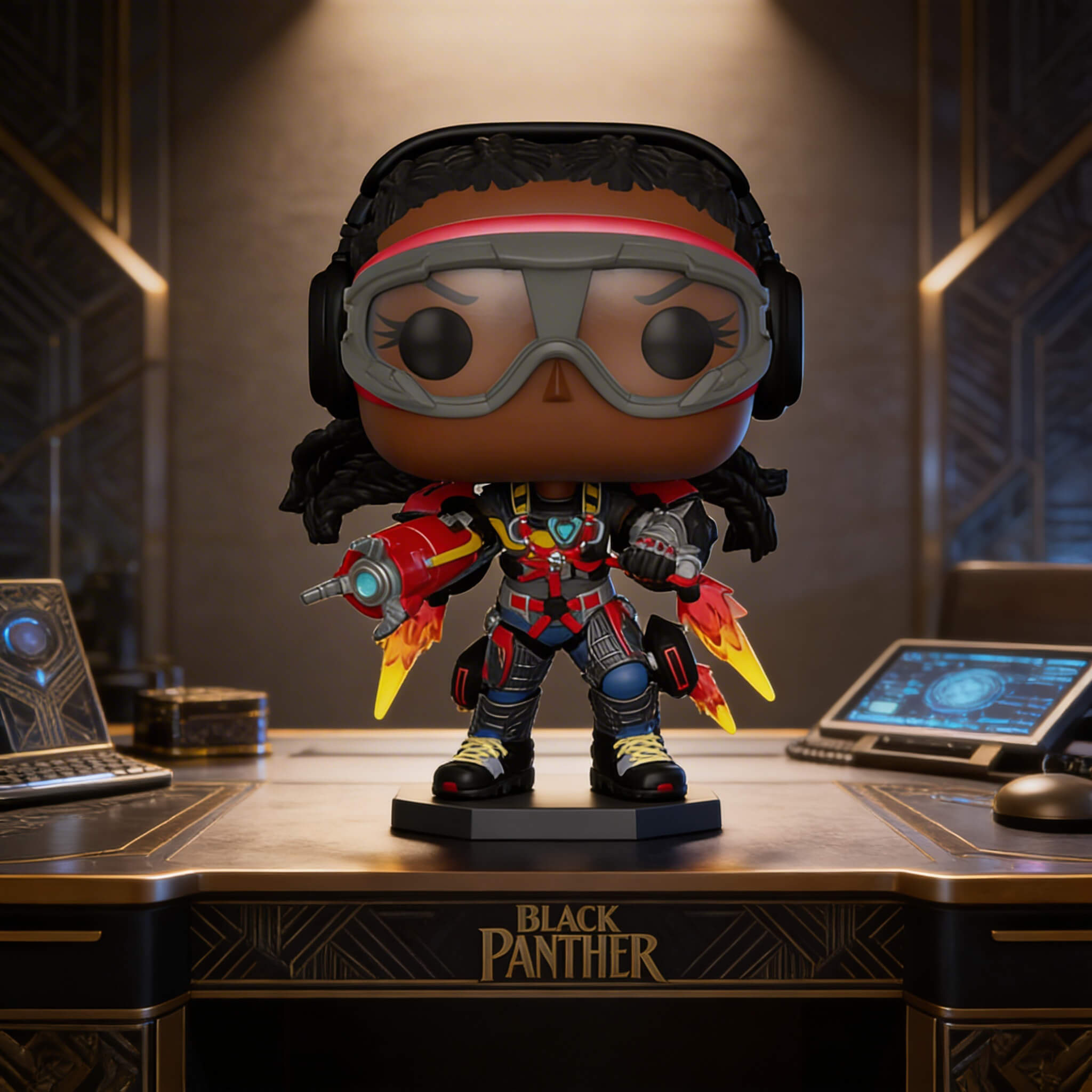Figurine POP Marvel Black Panther Wakanda Forever Ironheart MK - Geek Store