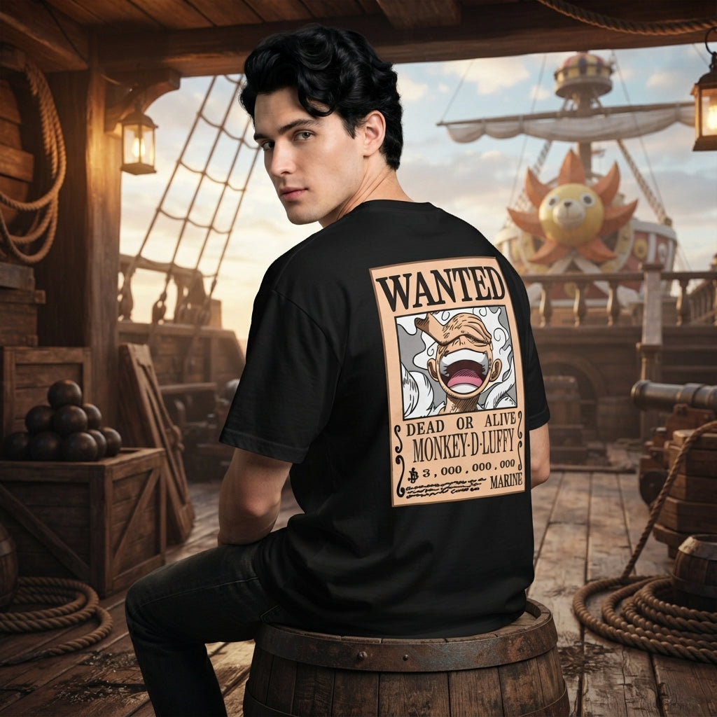 Tshirt Wanted Luffy