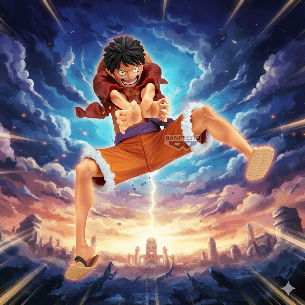 Figurine One Piece Monkey D Luffy Maximatic - Geek Store