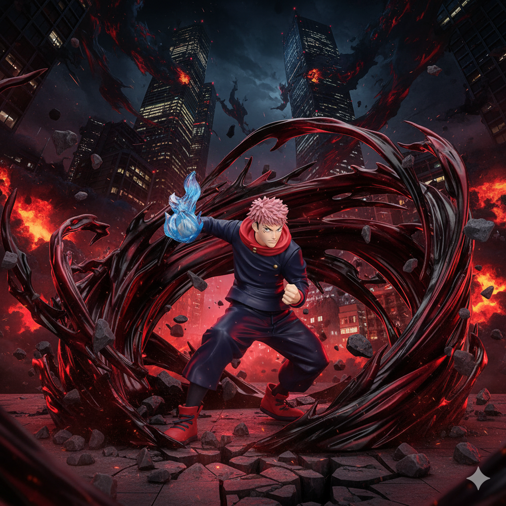 Figurine Jujutsu Kaisen Yuji Itadori Maximatic