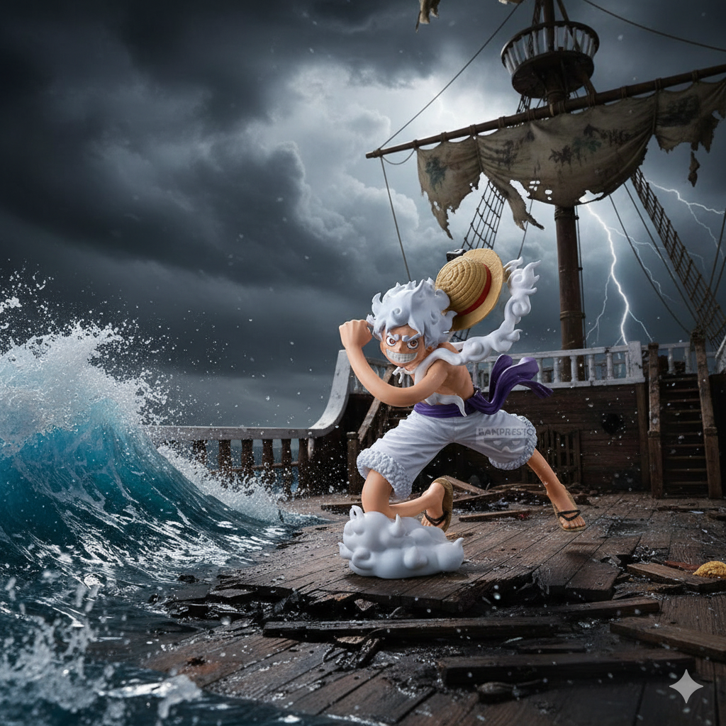 Figurine One Piece Monkey D Luffy Gear 5 Grandista