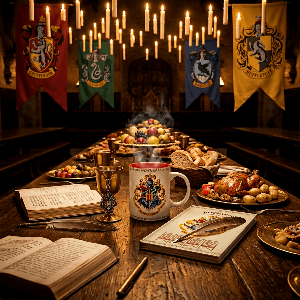 Pck Mug 320ml + Porte-clés + Cahier Harry Potter Poudlard - Geek Store