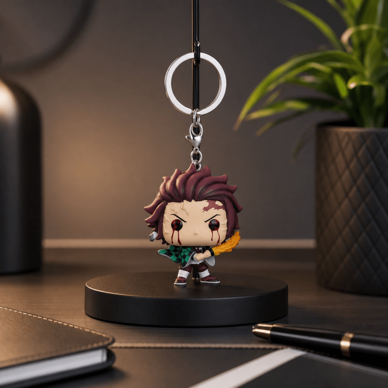Porte-clés Funko Pocket Pop Demon Slayer Tanjiro (Sun Breathing)