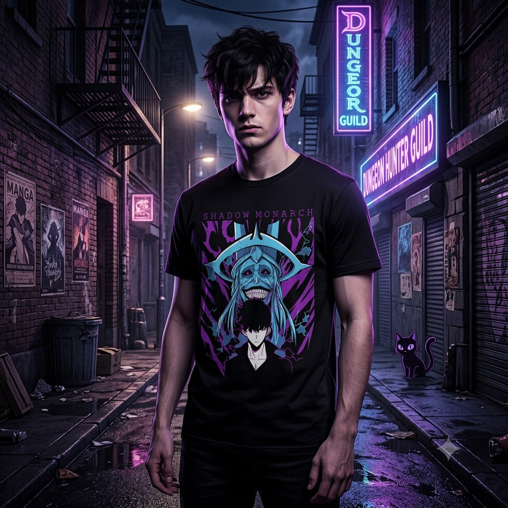 Tshirt Solo Leveling – Shadow Monarch