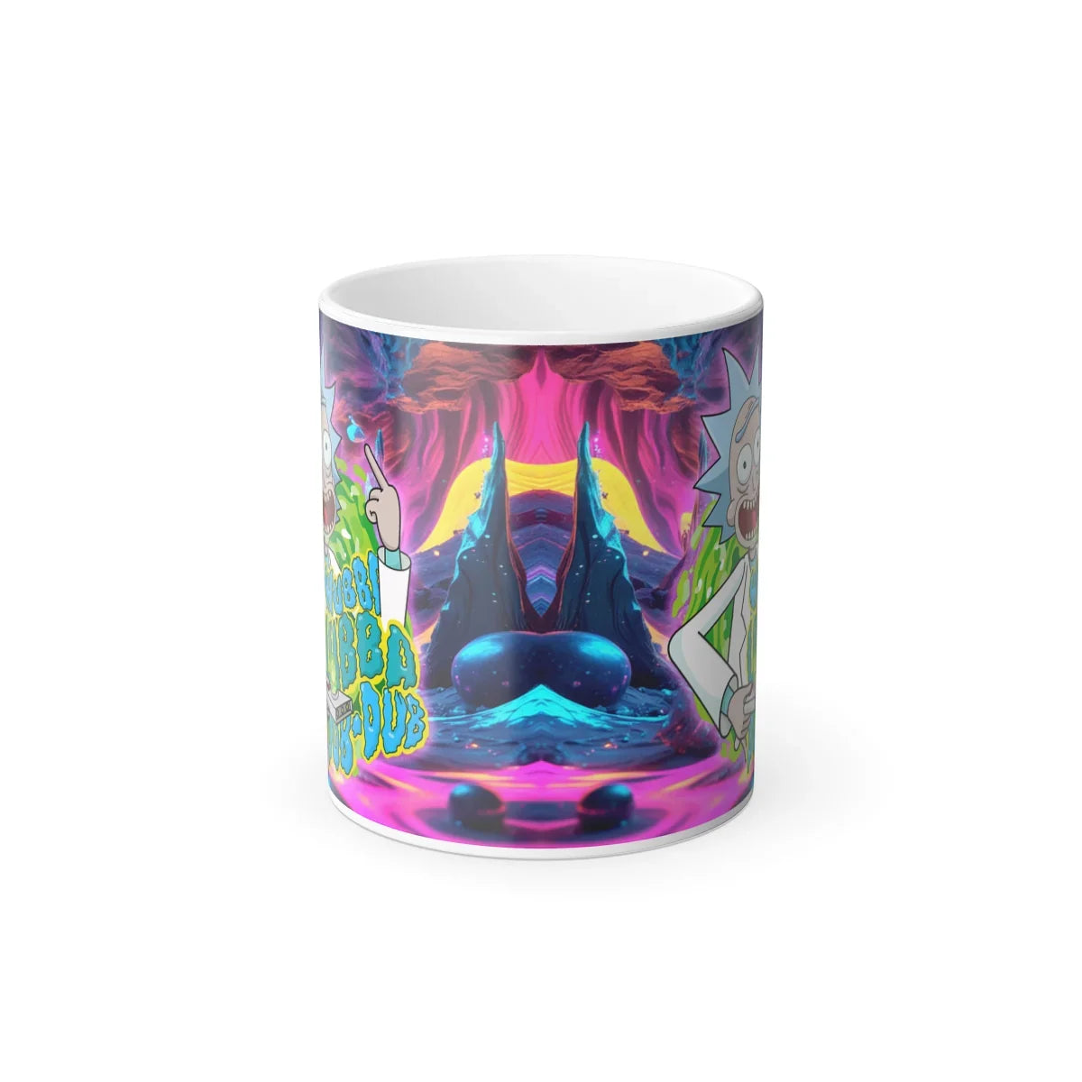 Mug Heat change Rick & Morty Wubba Lubba Dub Dub