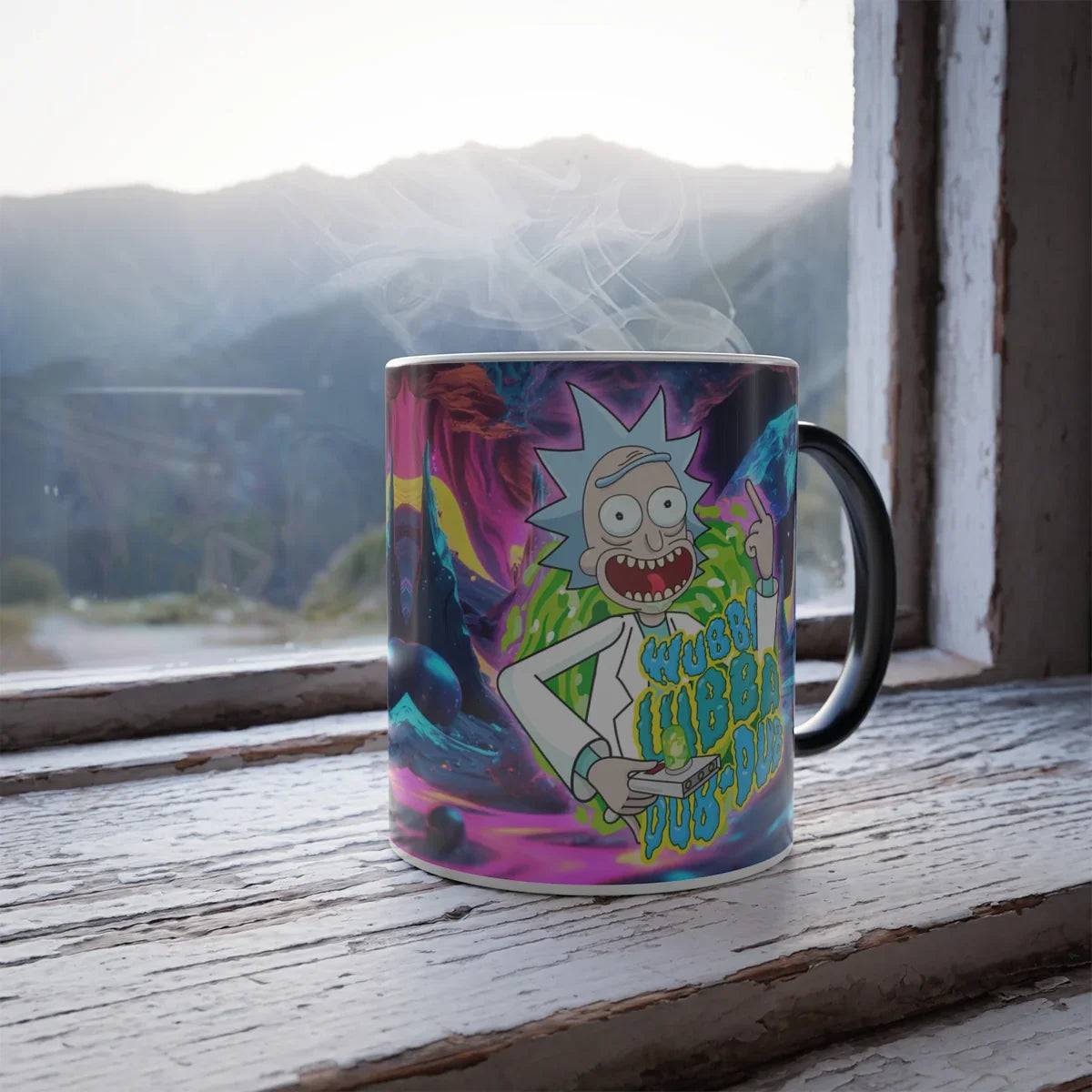 Mug Heat change Rick & Morty Wubba Lubba Dub Dub