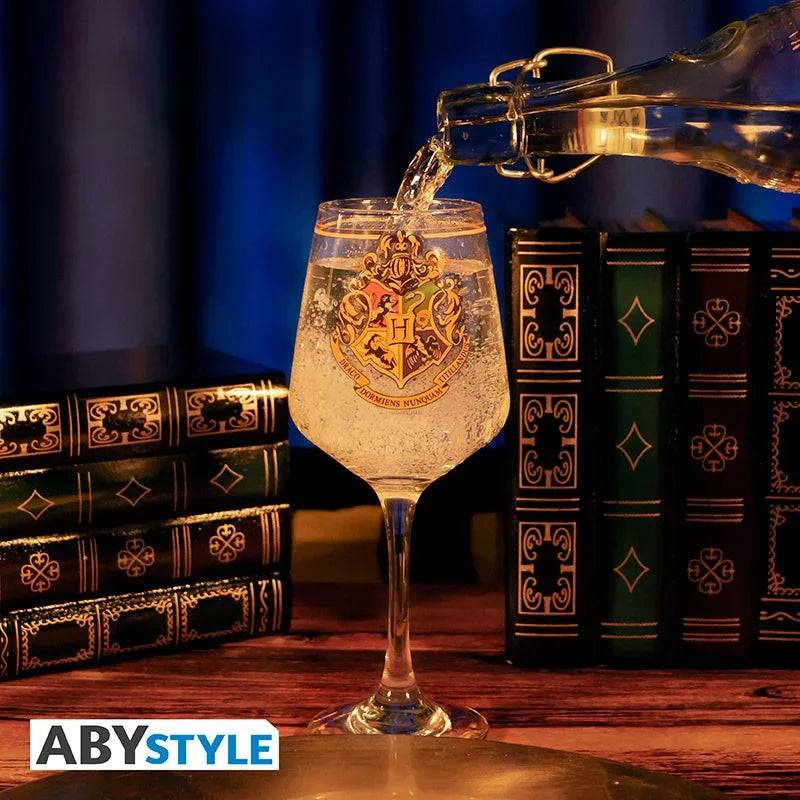 Verre à pied Harry Potter Emblème de Poudlard - Geek Store