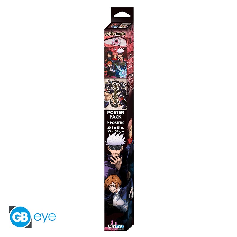 Set 2 Posters Jujutsu Kaisen Groupe et écoles