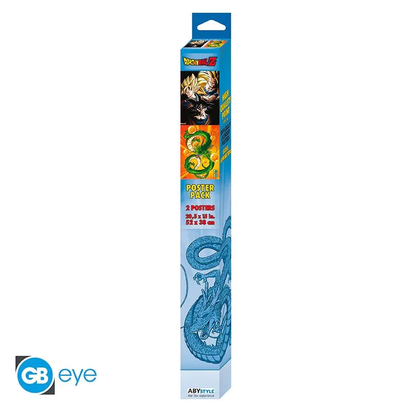 Set 2 Posters Dragon Ball Goku & Shenron - Geek Store