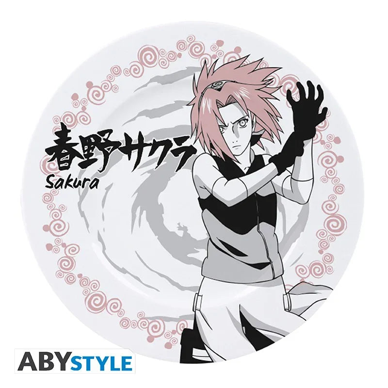 Set de 4 Assiettes Naruto Shippuden Personnages - Geek Store