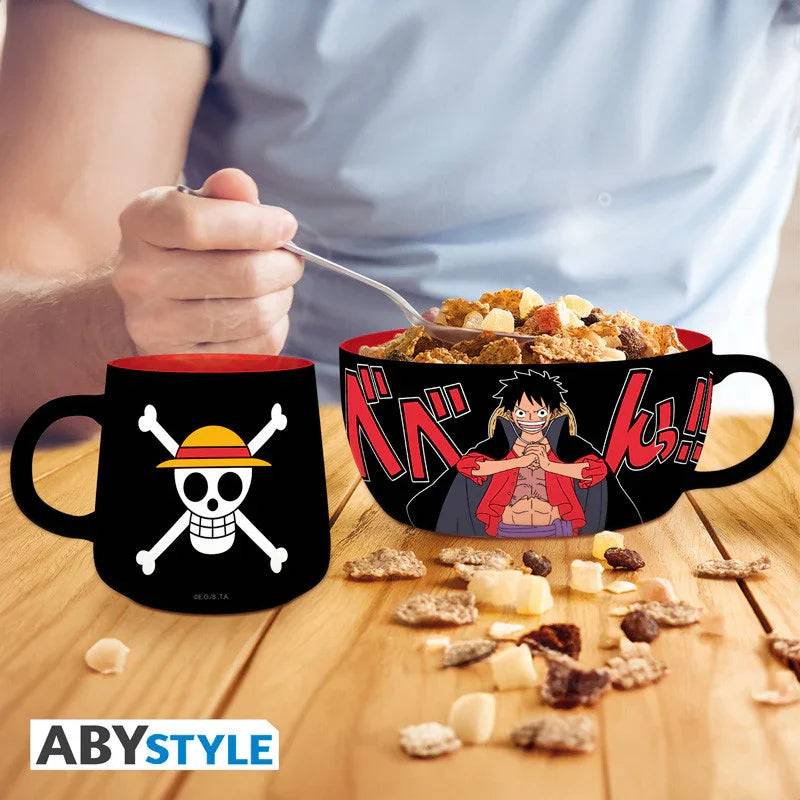 Set Petit Déjeuner One Piece Mug + Bol Luffy - Geek Store