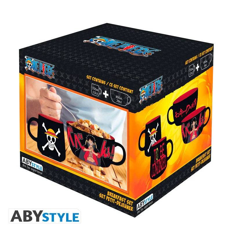 Set Petit Déjeuner One Piece Mug + Bol Luffy - Geek Store