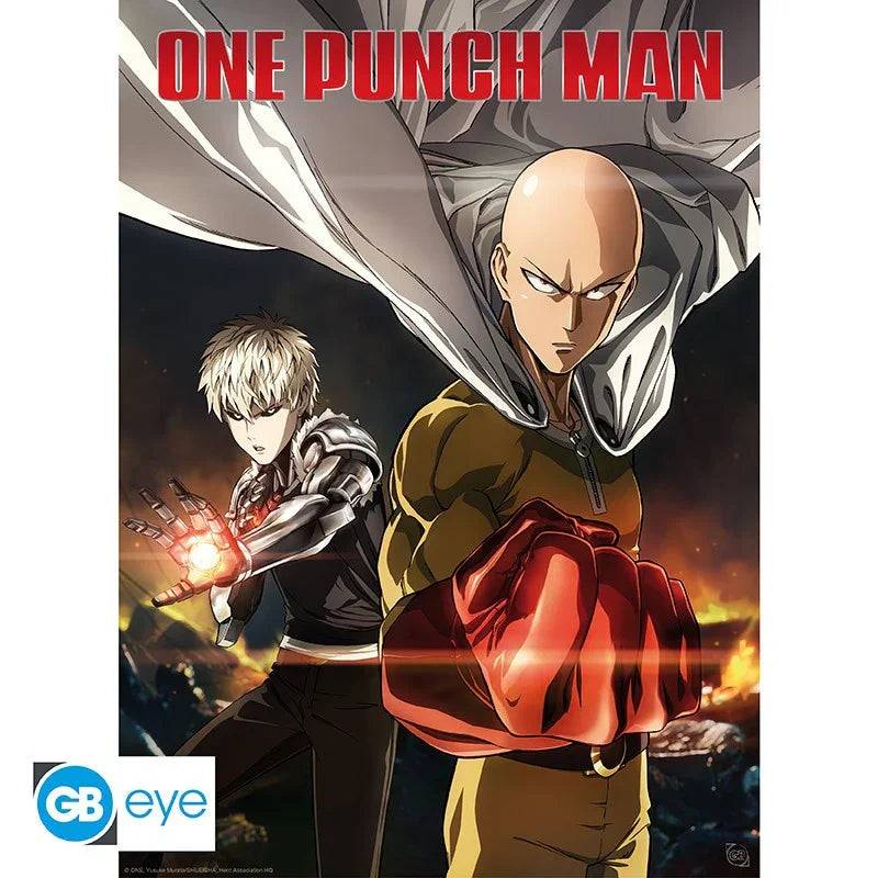 Set 2 Posters One Punch Man Saitama & Genos - Geek Store