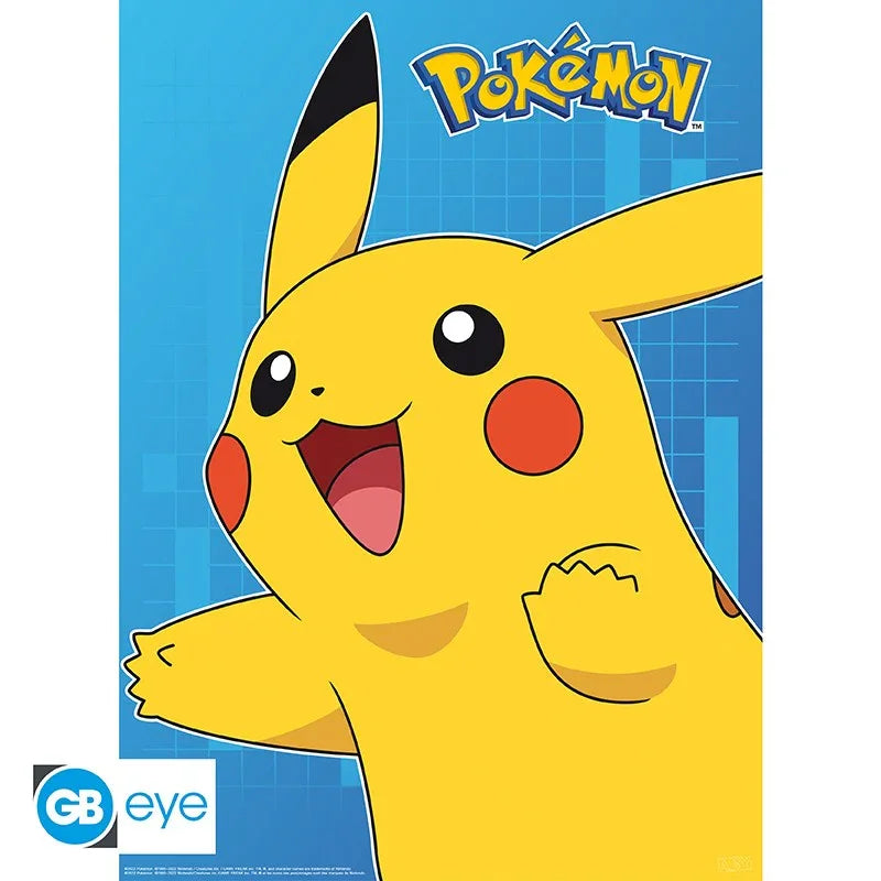 Set 2 Posters Pokemon Personnages colorés - Geek Store