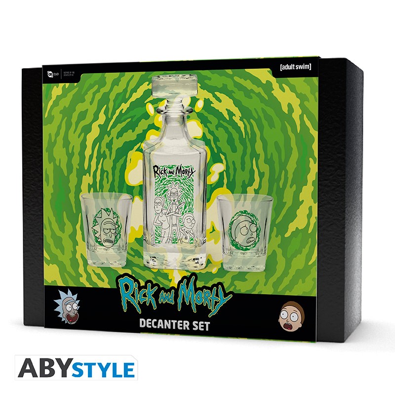 Set Carafe + 2 verres Héros Rick & Morty