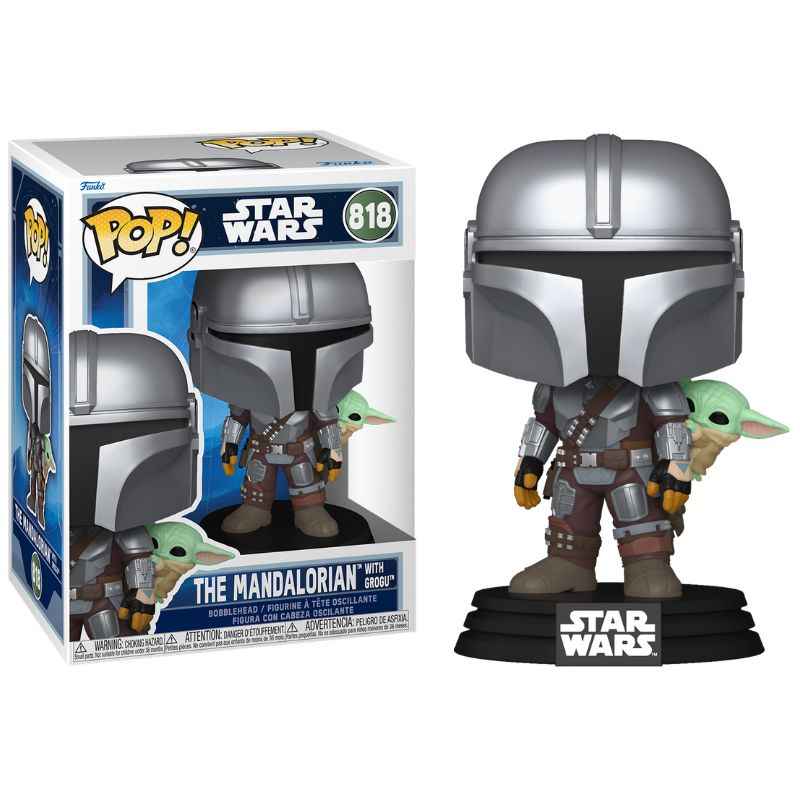 Figurine POP Star Wars Mandalorian With Grogu