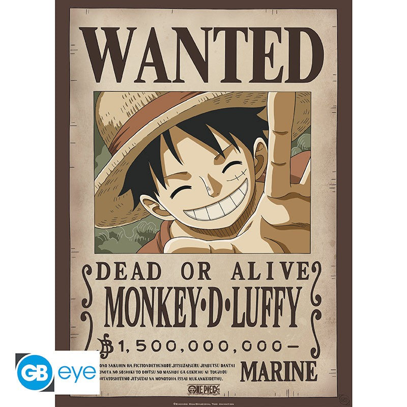 Set 2 Posters One Piece Wanted Luffy & Ace