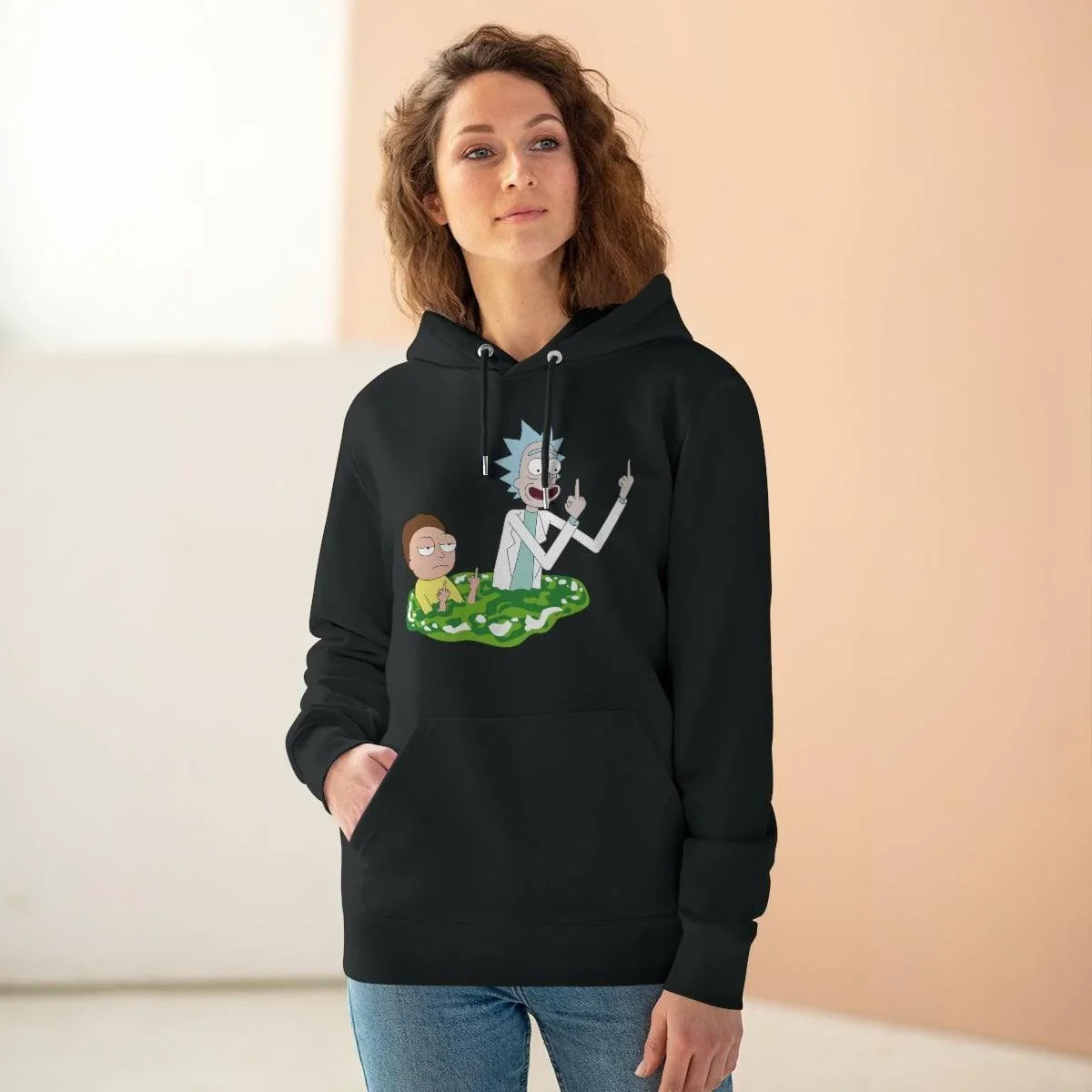 Sweat Rick and Morty Double Fuck You ! - Geek Store