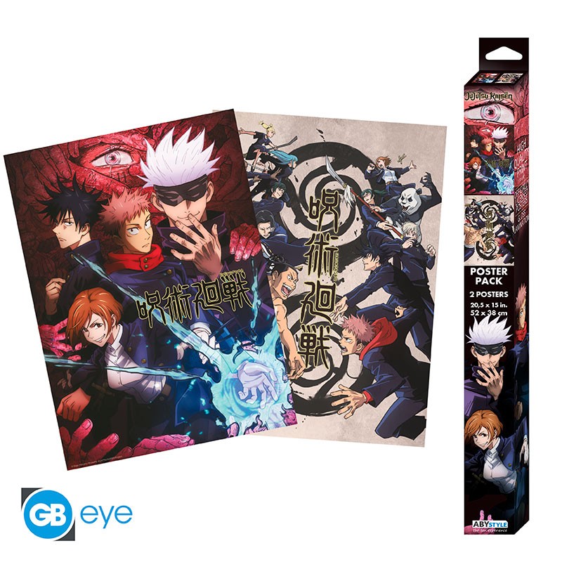 Set 2 Posters Jujutsu Kaisen Groupe et écoles