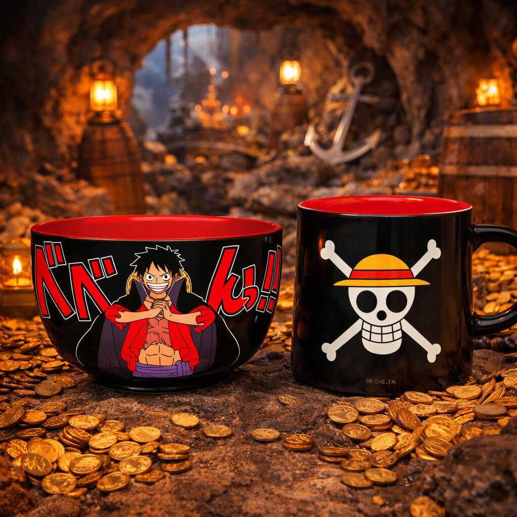 Set Petit Déjeuner One Piece Mug + Bol Luffy - Geek Store