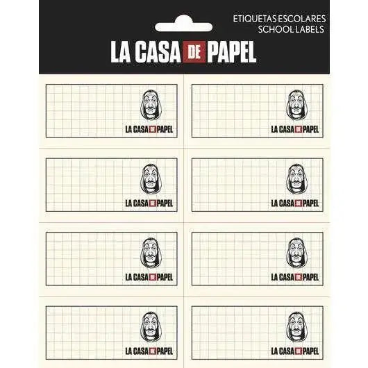 Etiquettes adhésives La Casa de Papel
