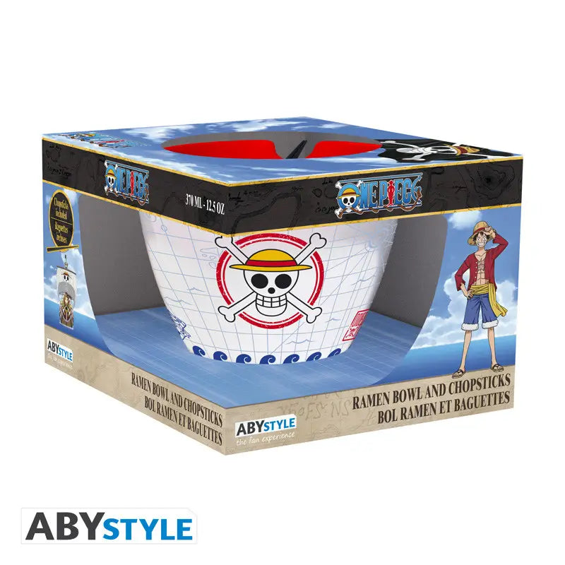 Bol à ramen avec baguettes One Piece