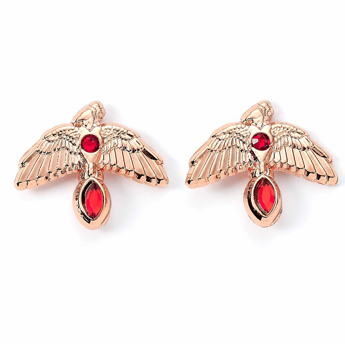 Boucles d'Oreilles Harry Potter Phénix Rose Gold