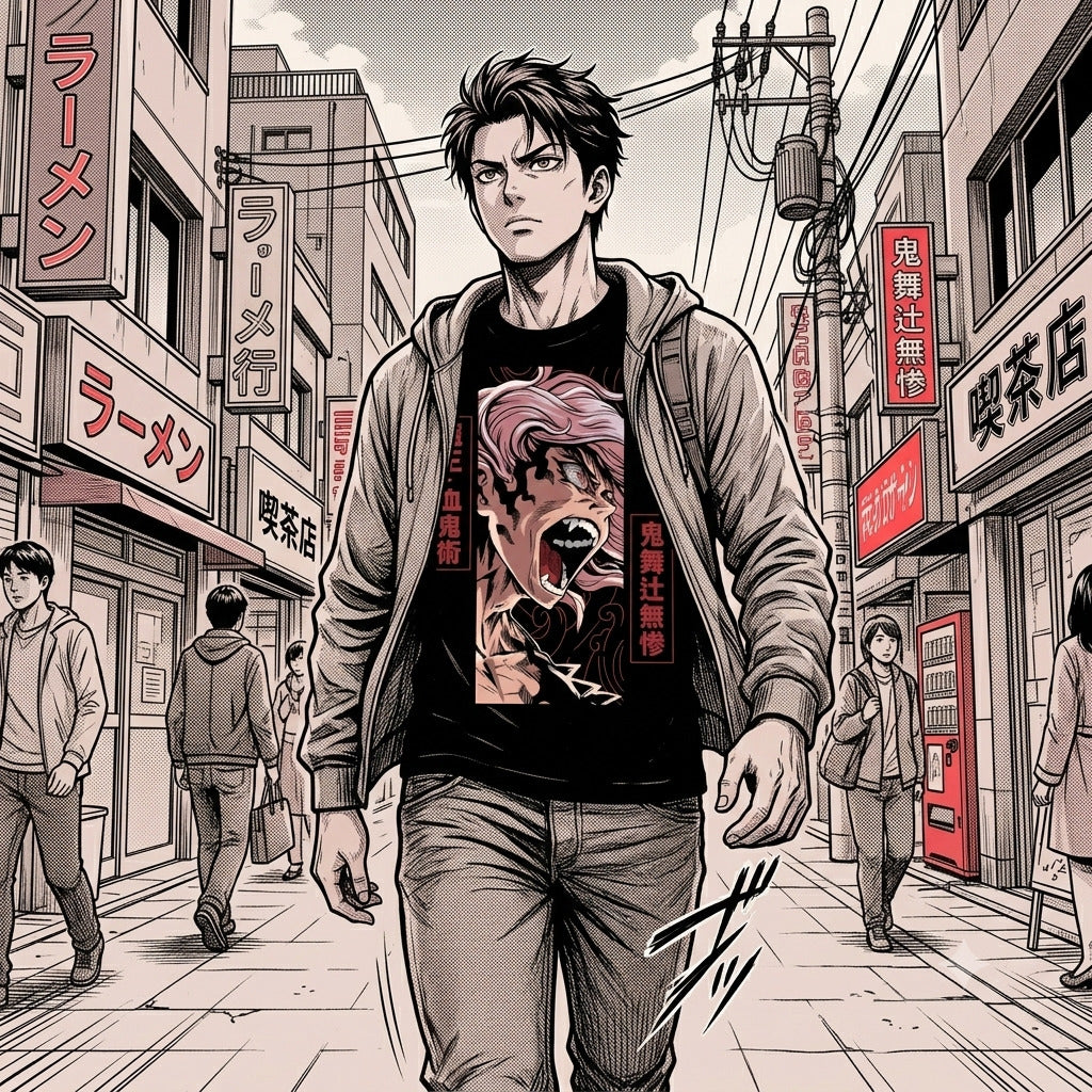 Tshirt Demon Slayer – Muzan Kibutsuji