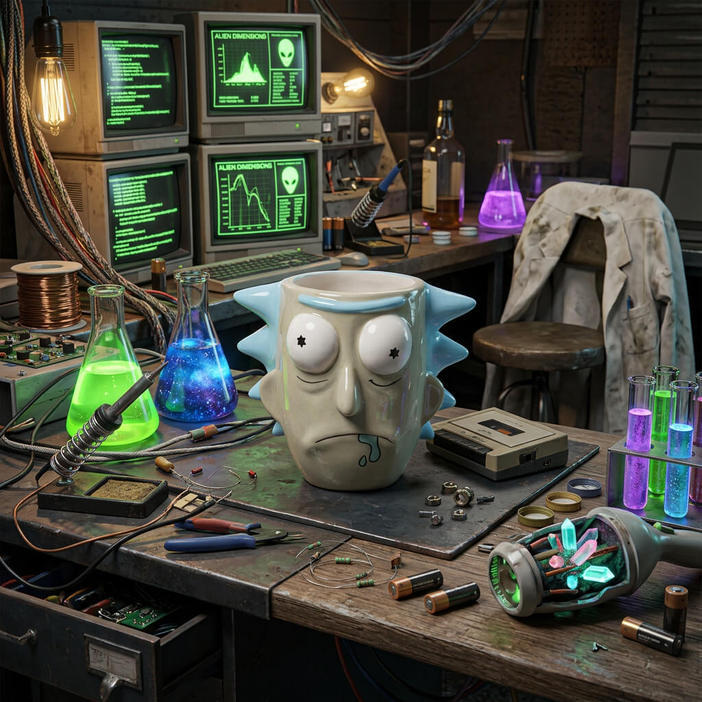 Mug 3D Rick & Morty Rick Sanchez