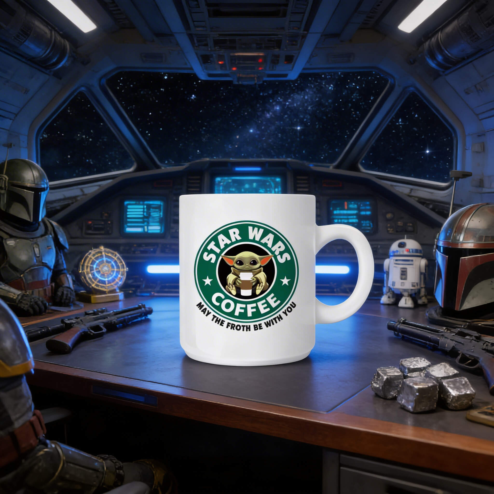 Mug Star Wars Bébé Yoda Coffee